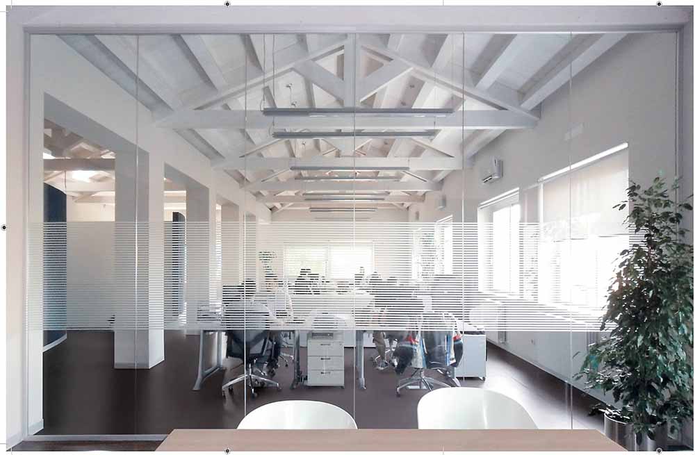 CUF Milano Idrawall cloison vitrée bureau verre