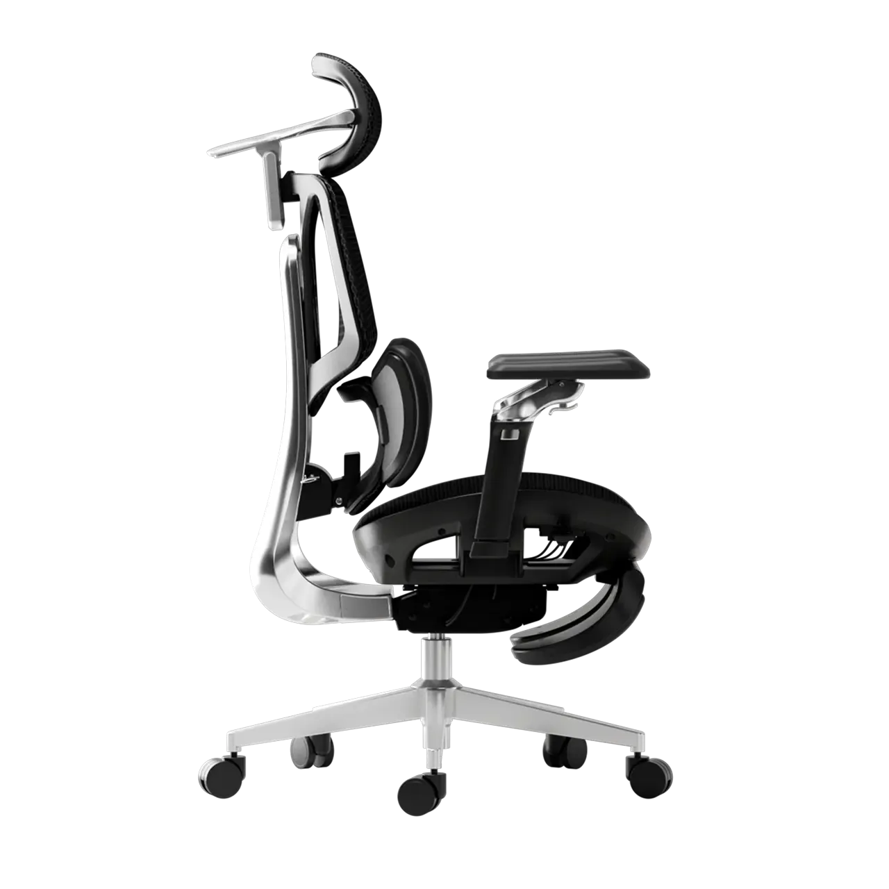 Hbada E3 Ultra chaise de bureau gris repose-pieds 4D