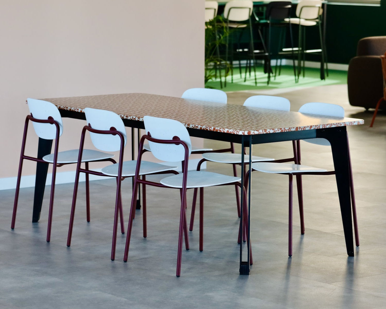 Tizu Brotteaux table L150 x 80 cm blanc 74 cm