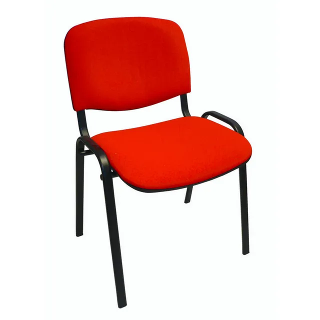 MOBIKA Bureau Chaise visiteur tissu rouge