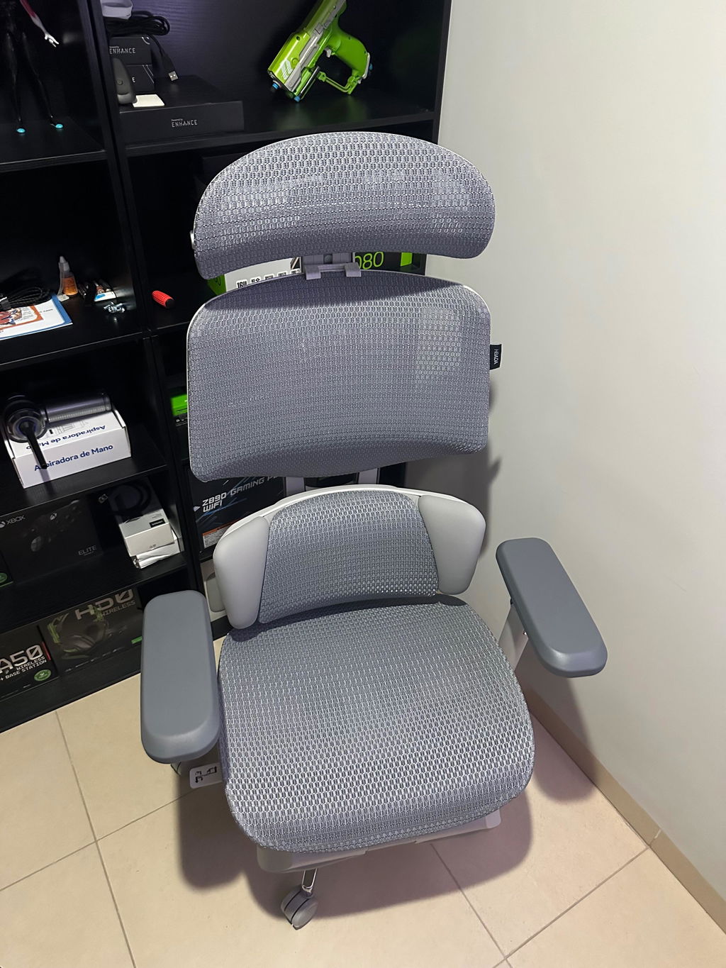 Hbada X7 Series X7 siège ergonomique gris massage chauffant