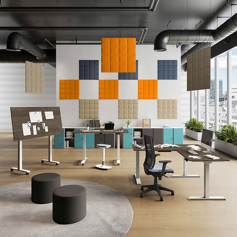 CUF MILANO Tetrix Baffle panneau acoustique plafond bureau