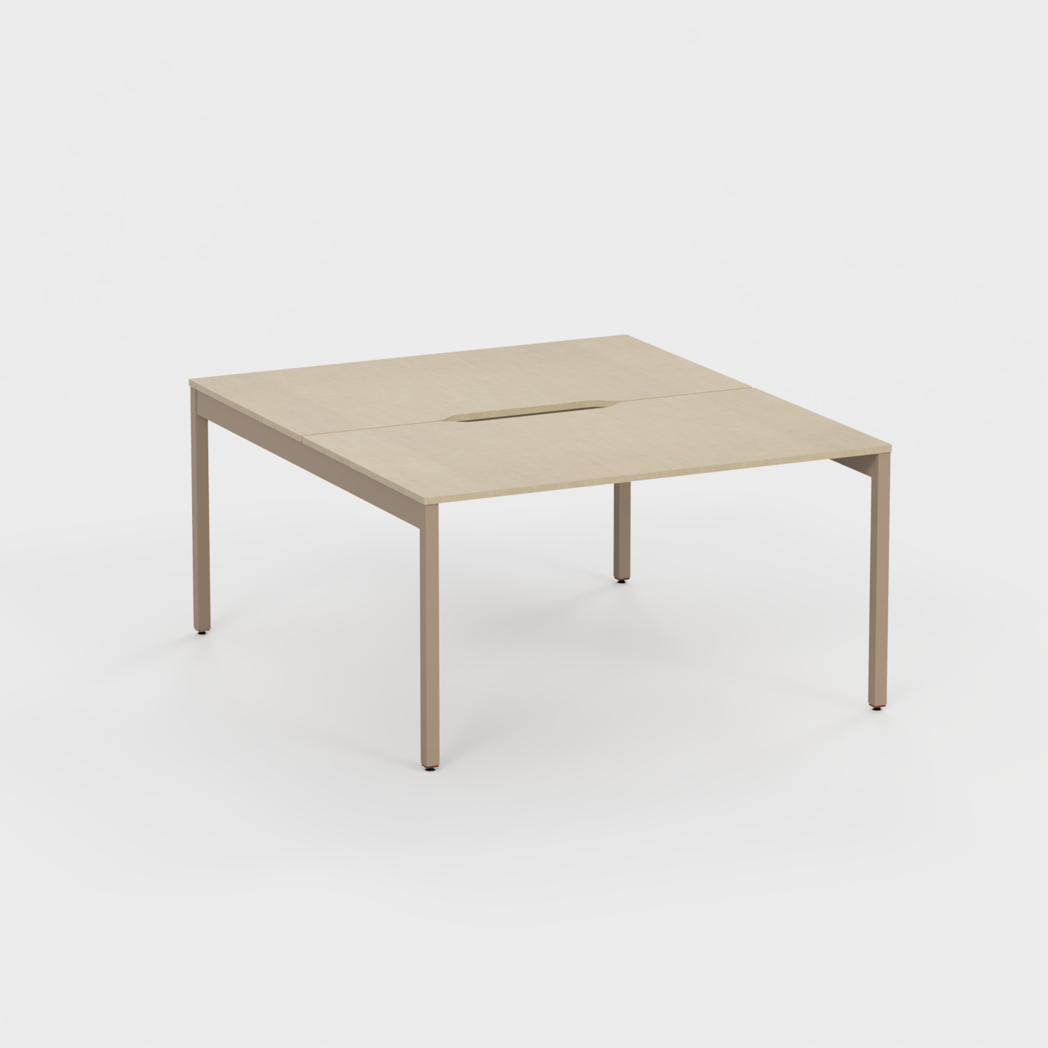 Tizu Villette bench 2 postes Blanc L120xP60 cm