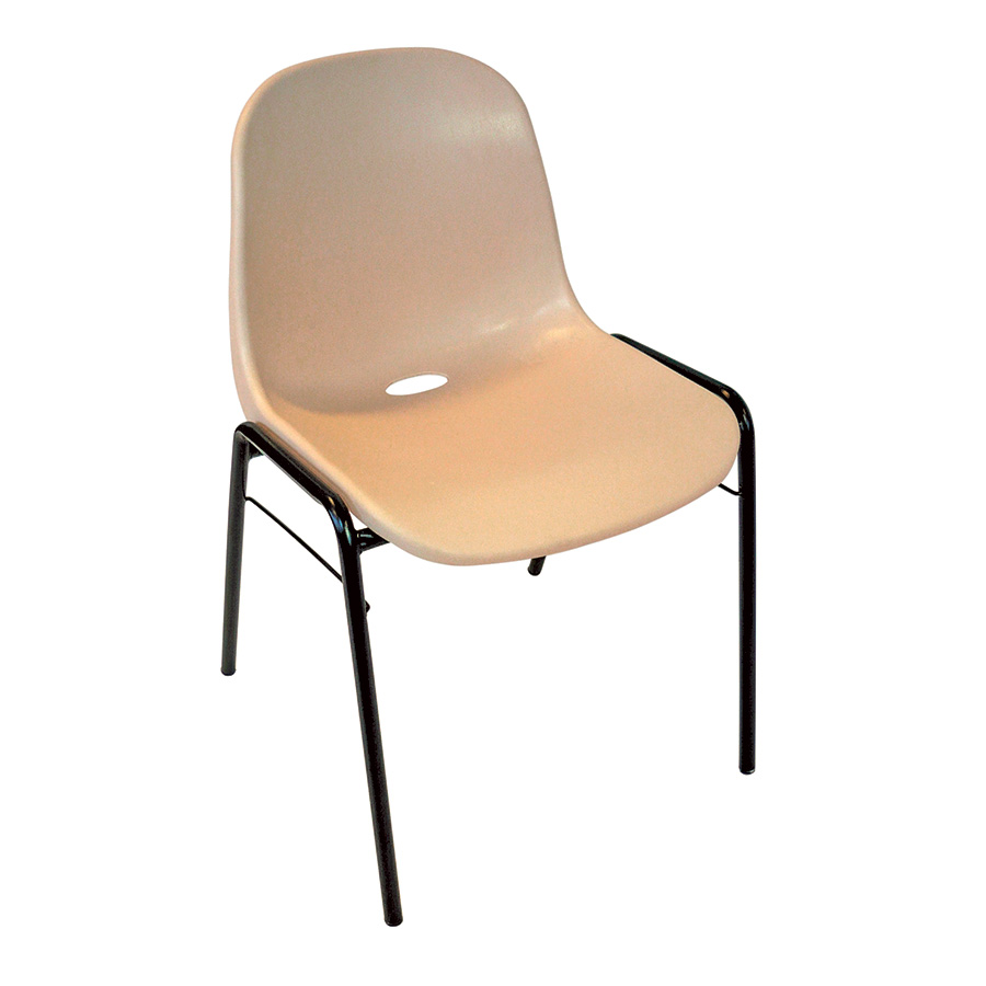 MOBIKA Chaise coque polypropylène réfectoire