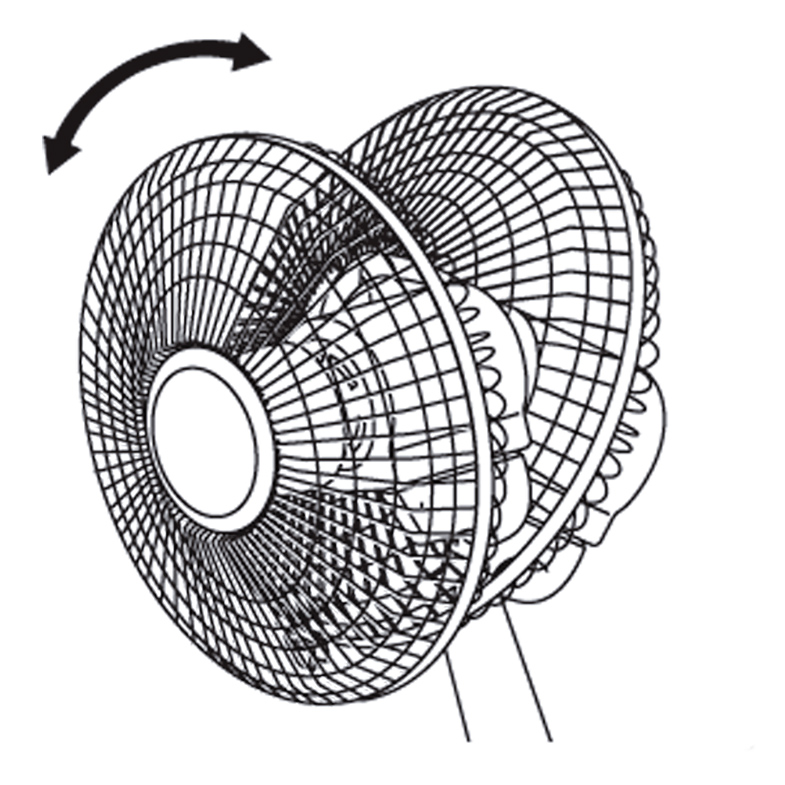 MOBIKA Chauffage Ventilateur sur pied réglable bureau