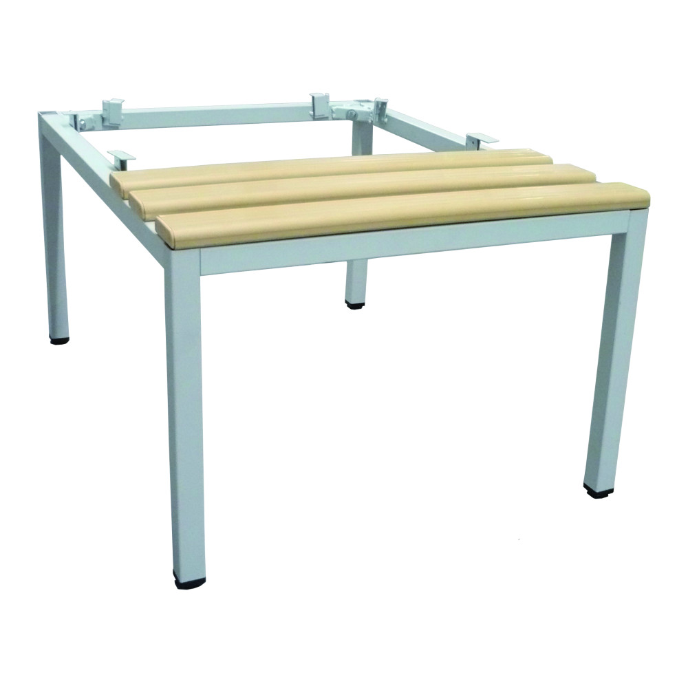 Mobika Industrie socle banc vestiaire lattes plastiques