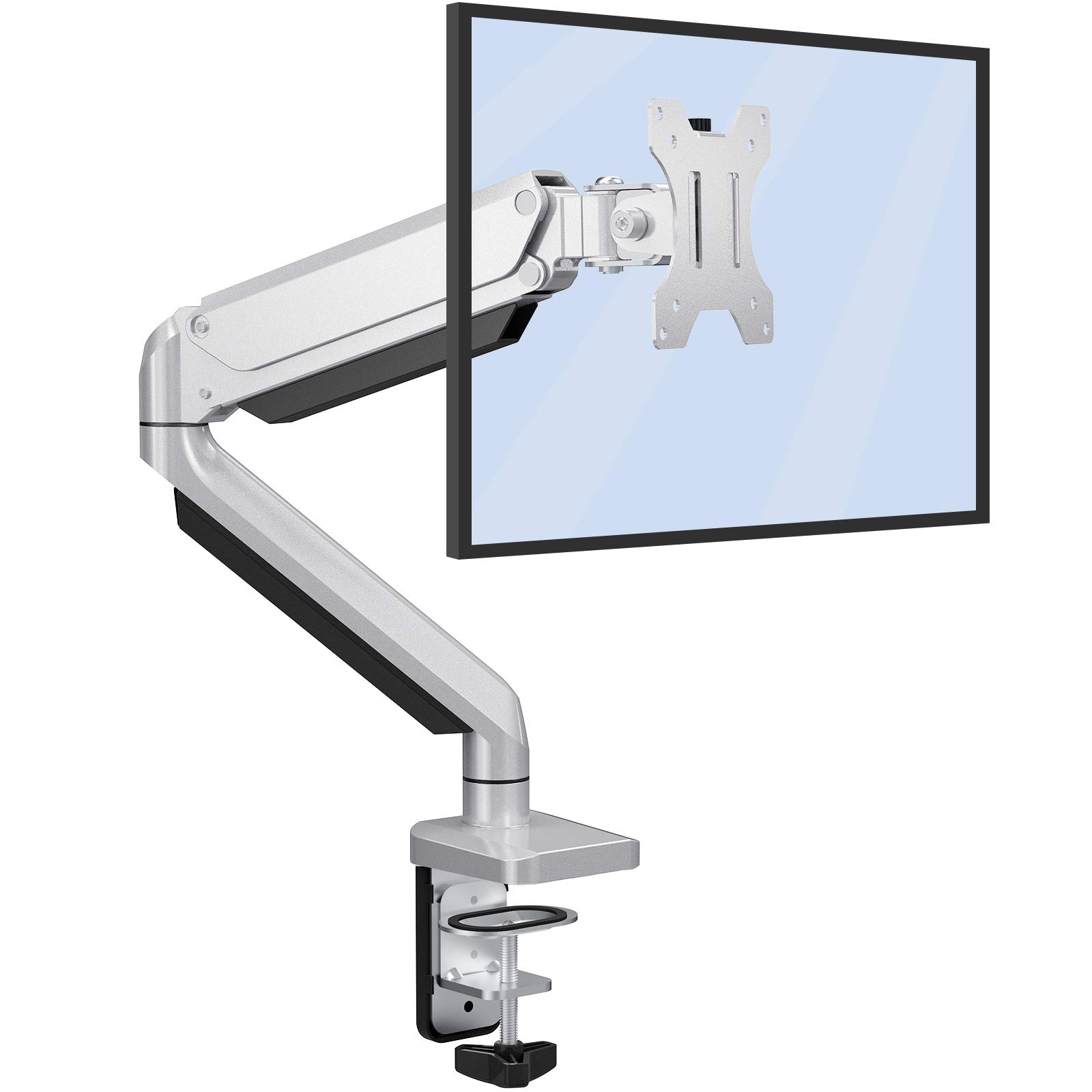 ErGear bras support écran PC 13-32" argent réglable gaz