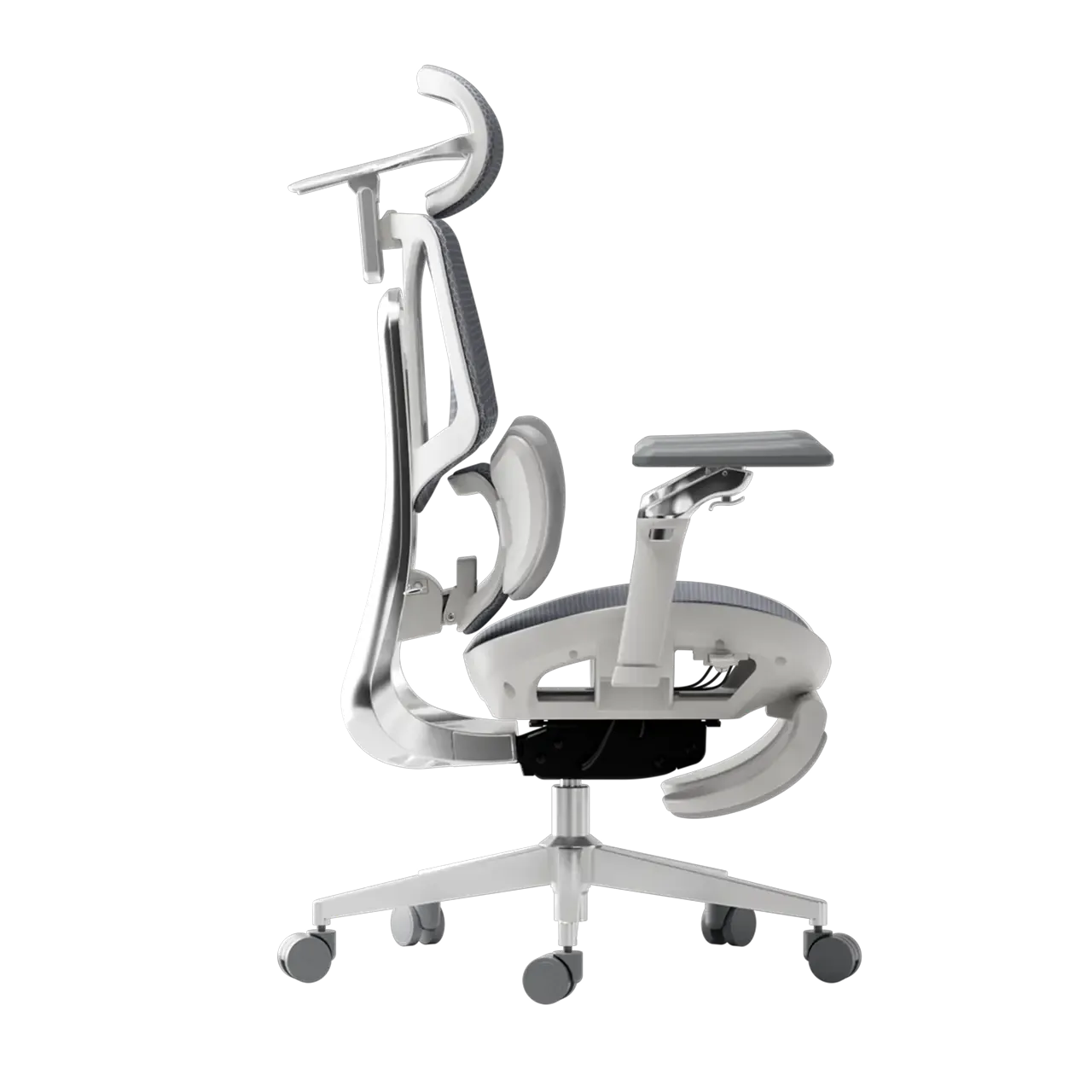 Hbada E3 Ultra chaise de bureau gris repose-pieds 4D