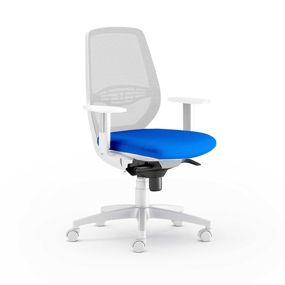 CUF MILANO Muzio White chaise bureau blanche réglable