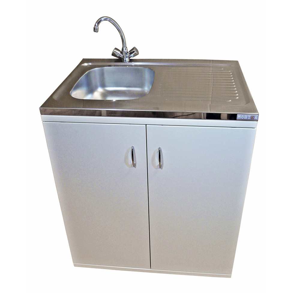 MOBIKA Réfectoire kitchenette métal 80x60 chauffe-eau