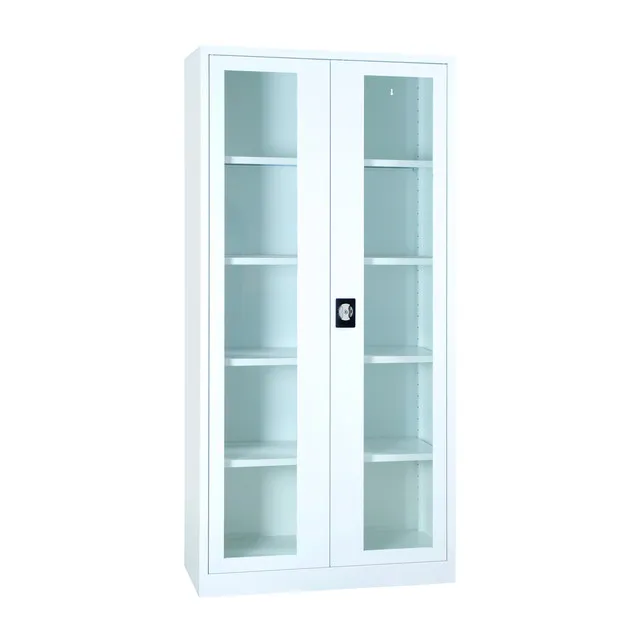 MOBIKA Médical Armoire médicale 2 portes vitrées métal bureau