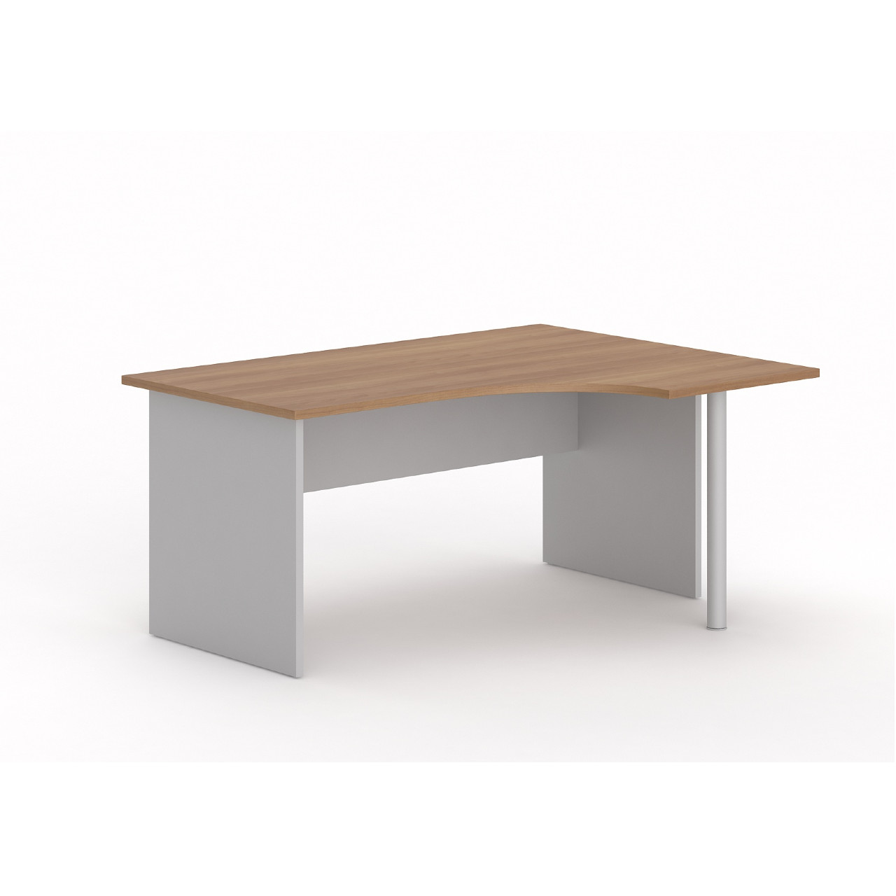 MOBIKA TONO Bureau compact angle bois pieds panneaux