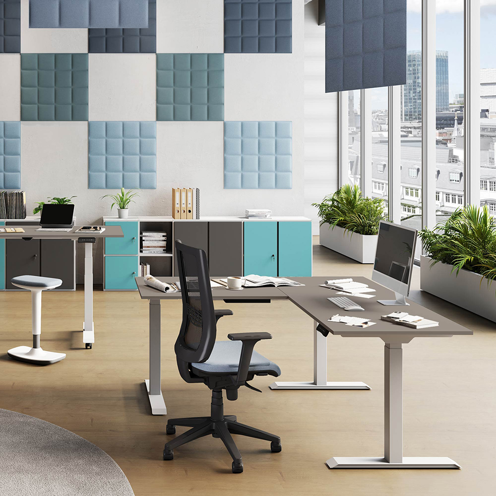 CUF MILANO Bramante Easy-Up bureau réglable extension