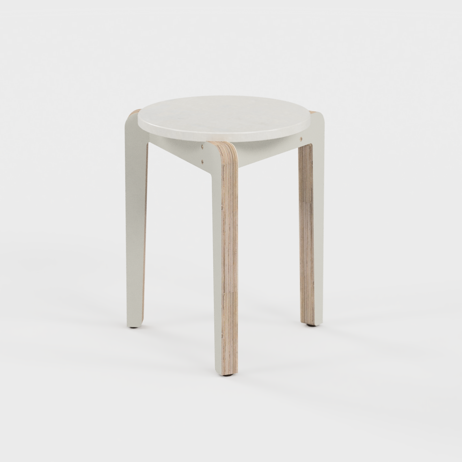 Tizu Valmy tabouret Blanc Jacquard design Emilie Girault