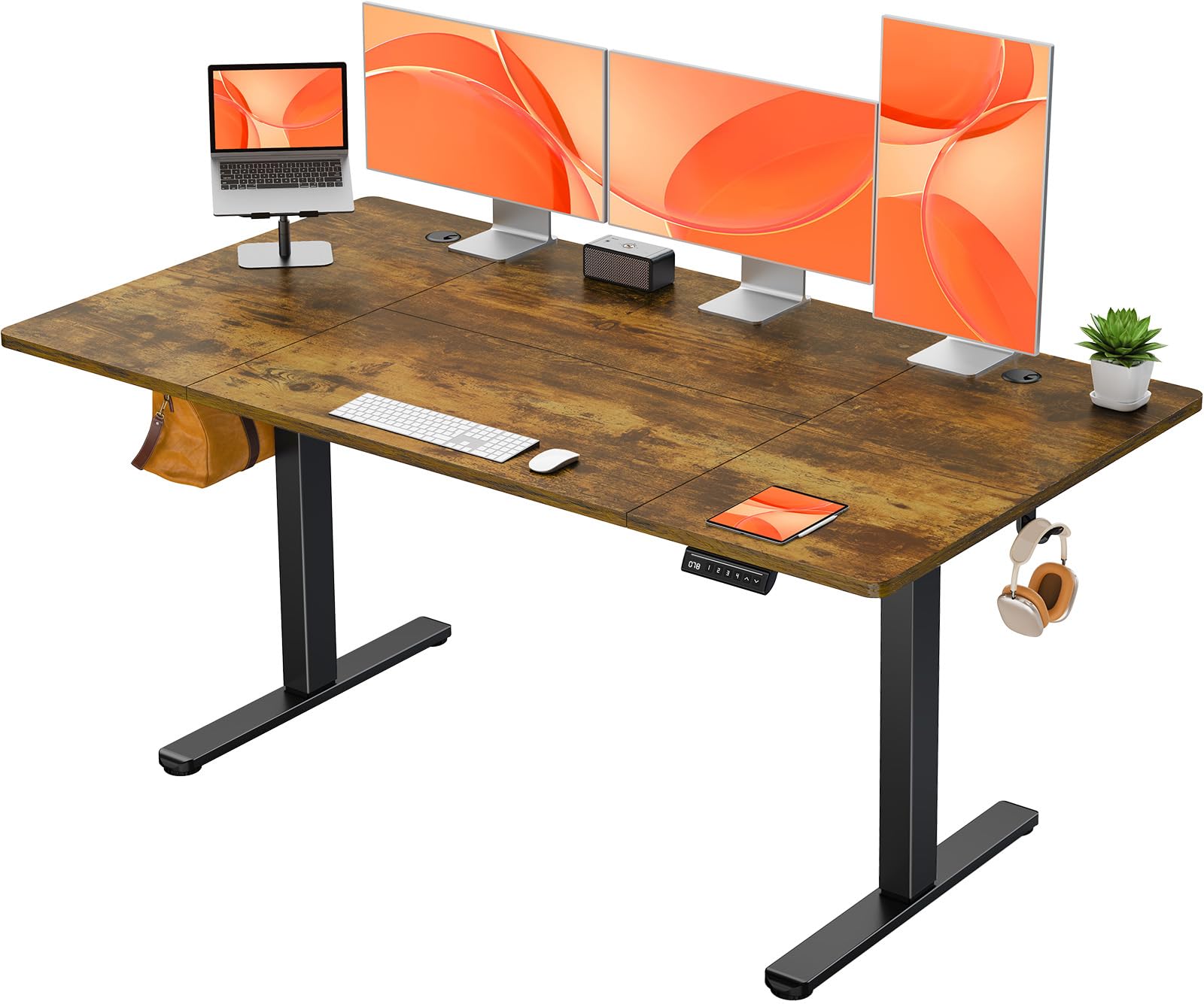 ErGear Electric Standing Desks bureau debout blanc 160x80 réglable