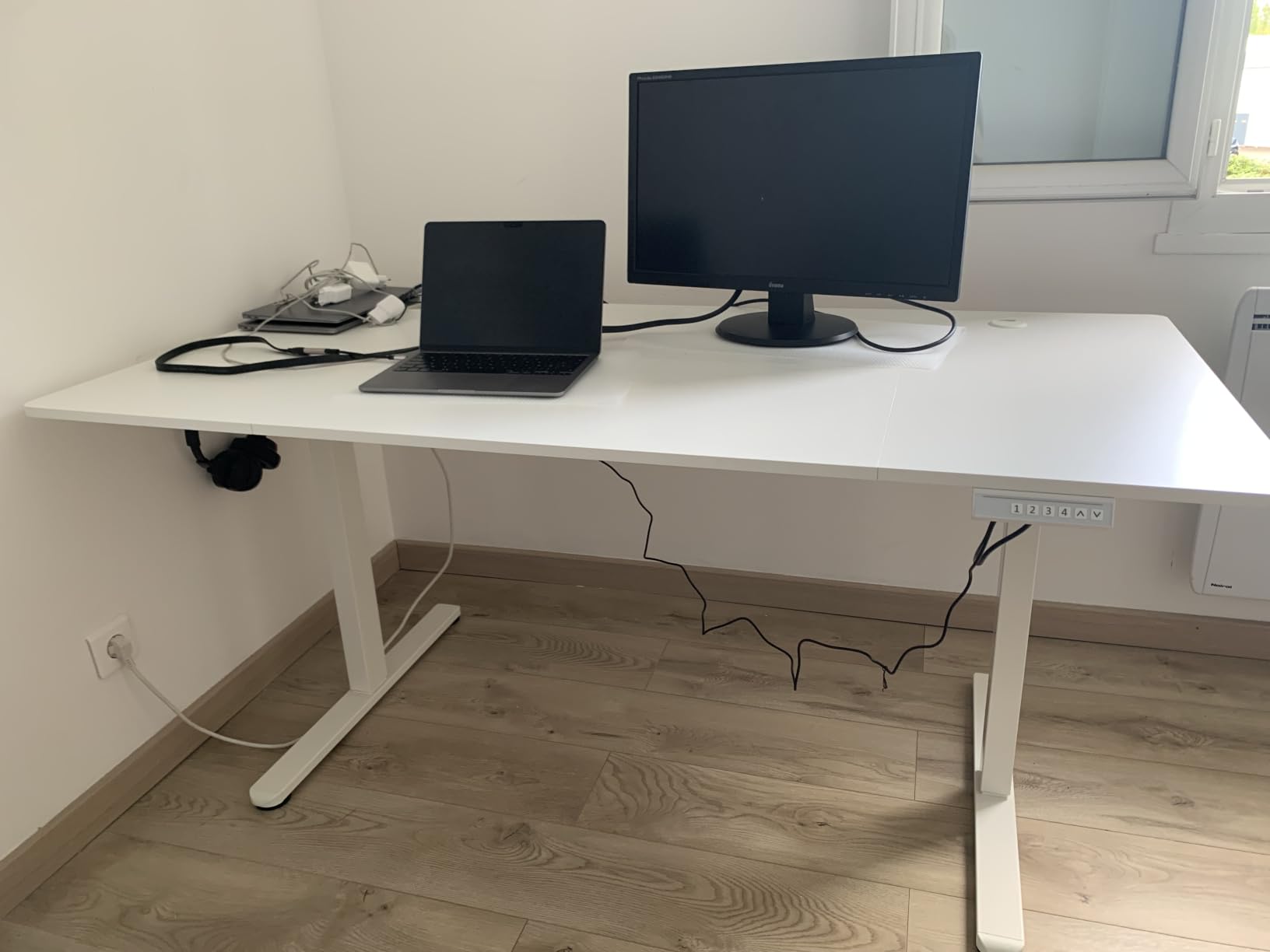 ErGear Electric Standing Desks bureau debout blanc 160x80 réglable