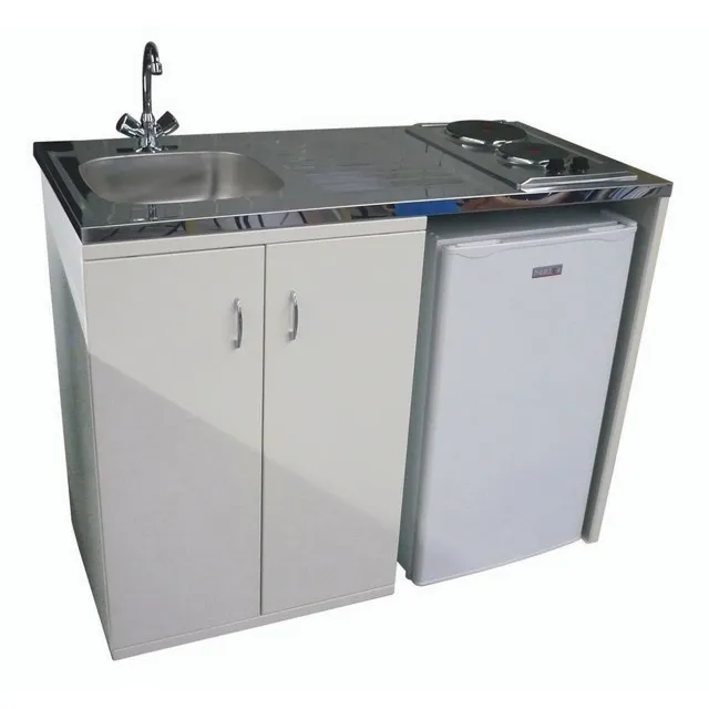 MOBIKA Réfectoire kitchenette métal 120x60 chauffe-eau