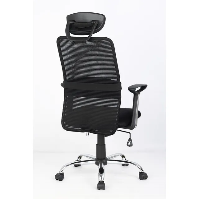 MOBIKA Bureau Fauteuil bureau ergonomique têtière accoudoirs fixes noir