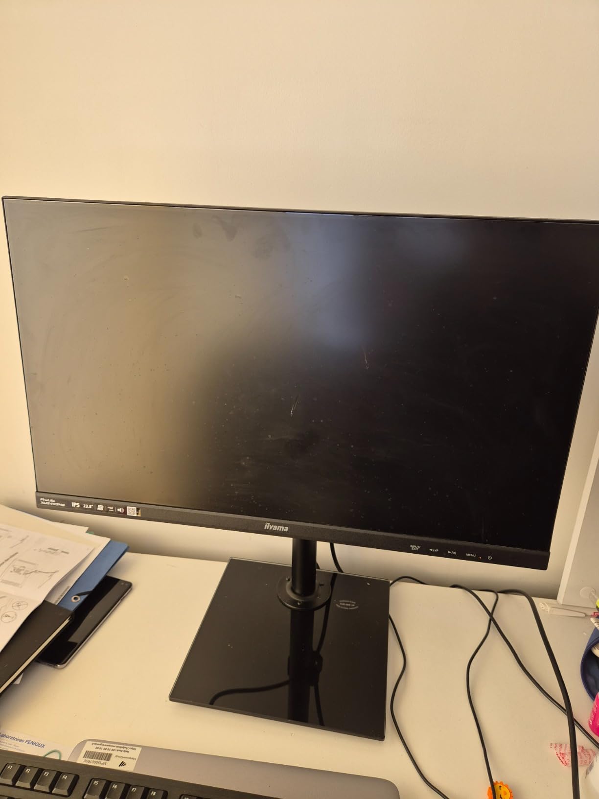ErGear Monitor Mounts support moniteur 32 pouces verre