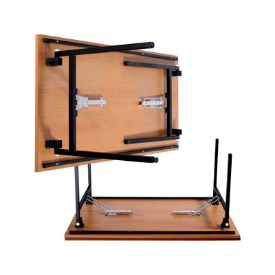 MOBIKA Bureau Table réunion pliante 160 cm hêtre