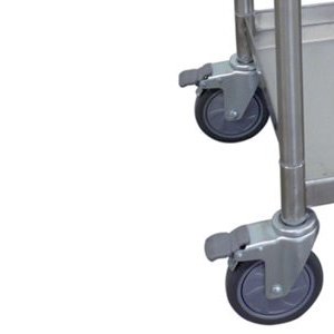 MOBIKA Réfectoire Chariot inox 3 plateaux mobile