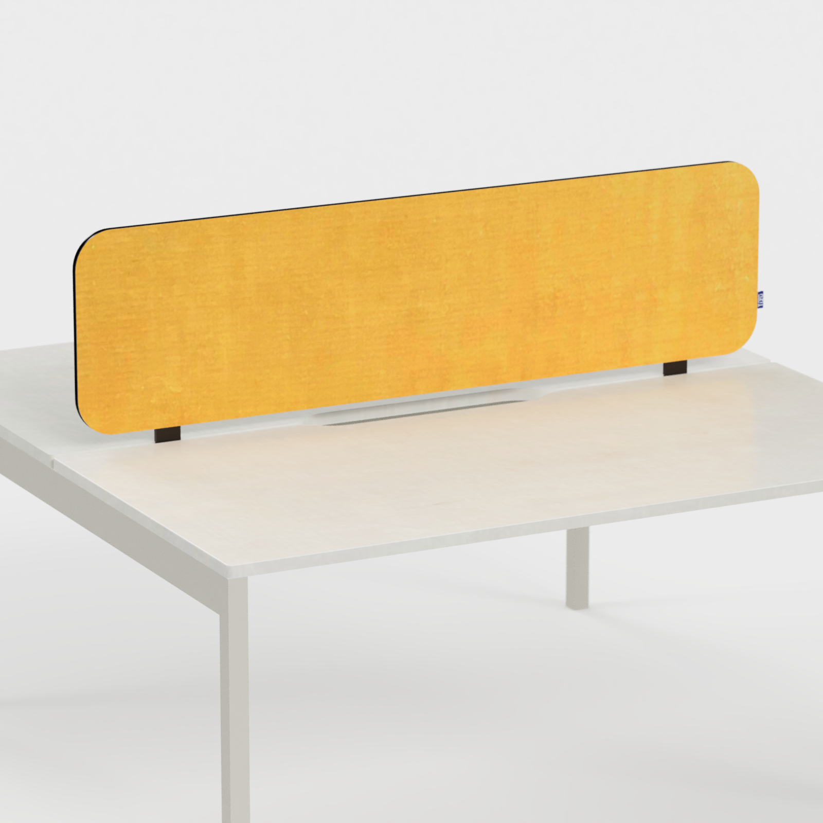 Tizu Bureau séparateur de bureau Blanc Jacquard 120 cm