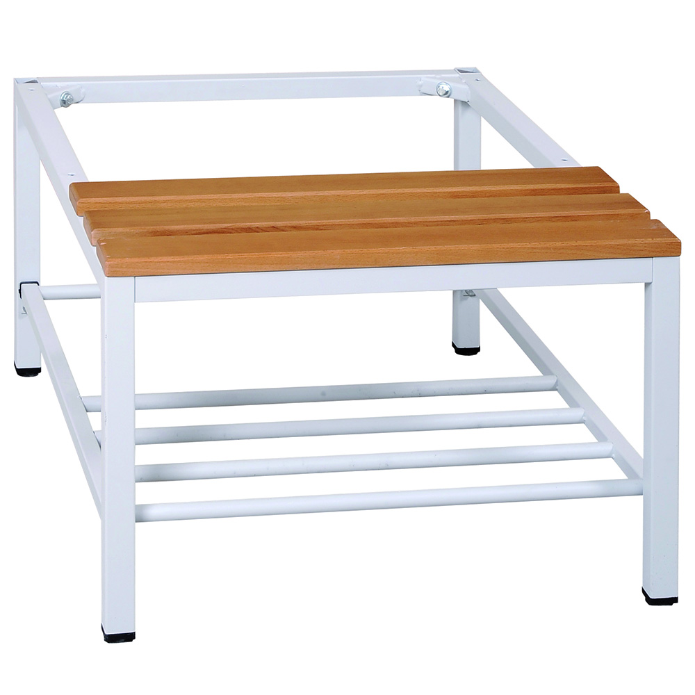 MOBIKA Industrie socle banc + grille vestiaire