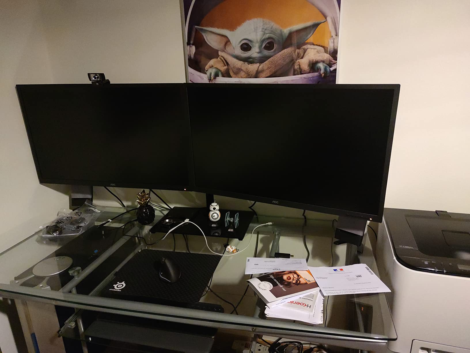 ErGear Monitor Mounts support double ecran 32 pouces