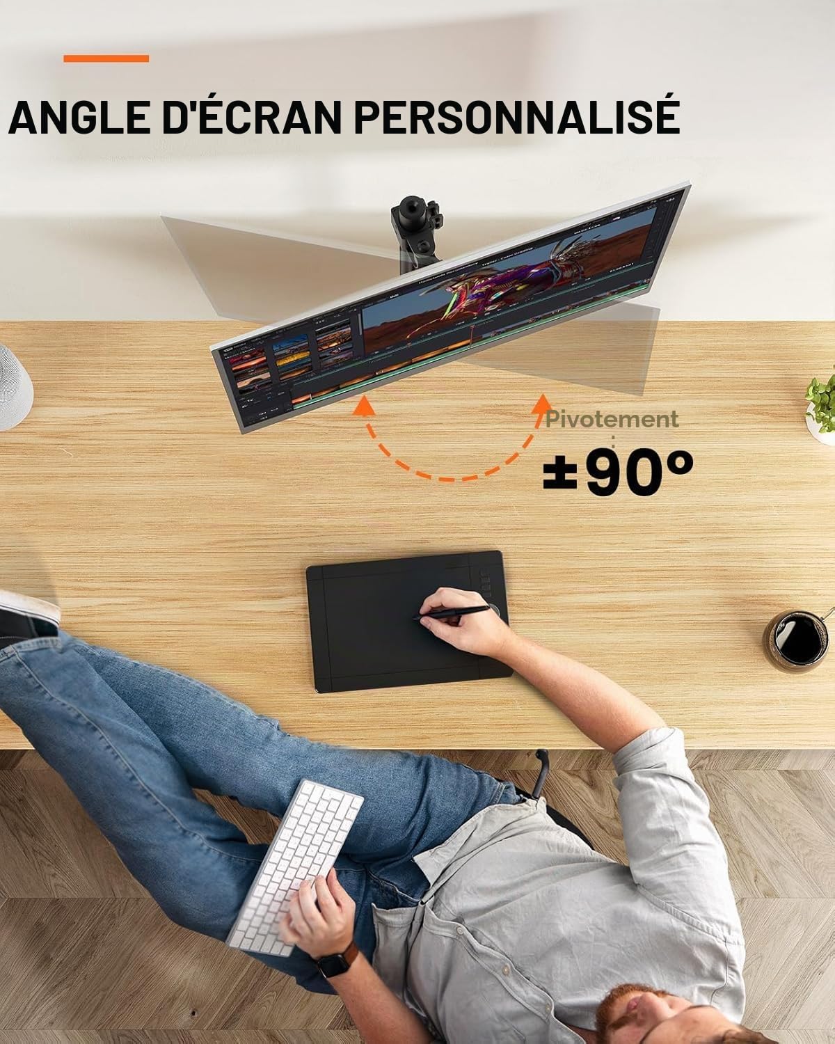 ErGear Monitor Mounts bras écran 13-32 pouces VESA 8kg