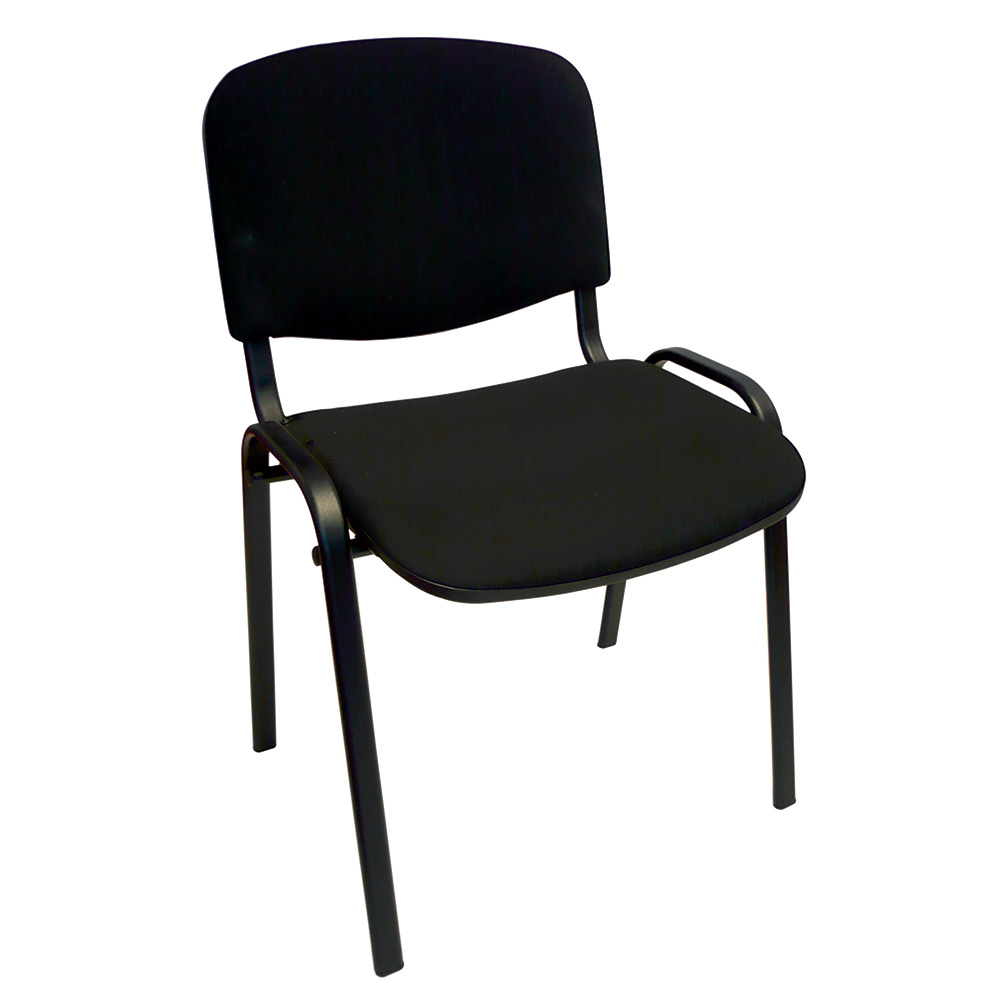 MOBIKA Bureau Chaise visiteur tissu noir