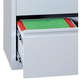 MOBIKA Bureau Armoire haute classement portes battantes tiroirs