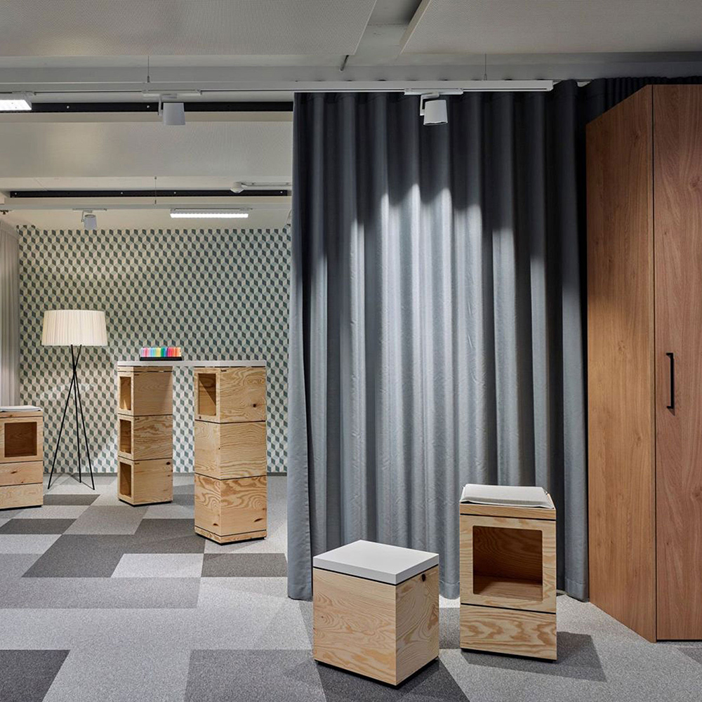 CUF Milano Rideau acoustique panneau absorbant bureau