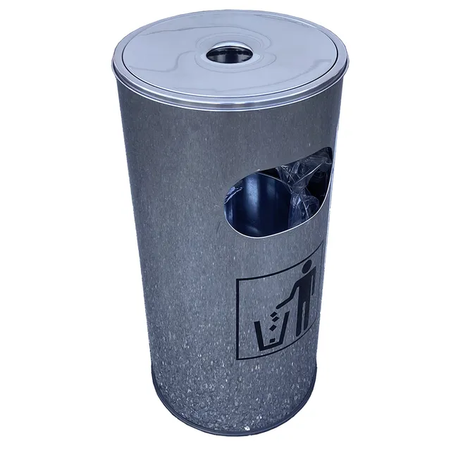 MOBIKA Bureau Corbeille cendrier inox bureau