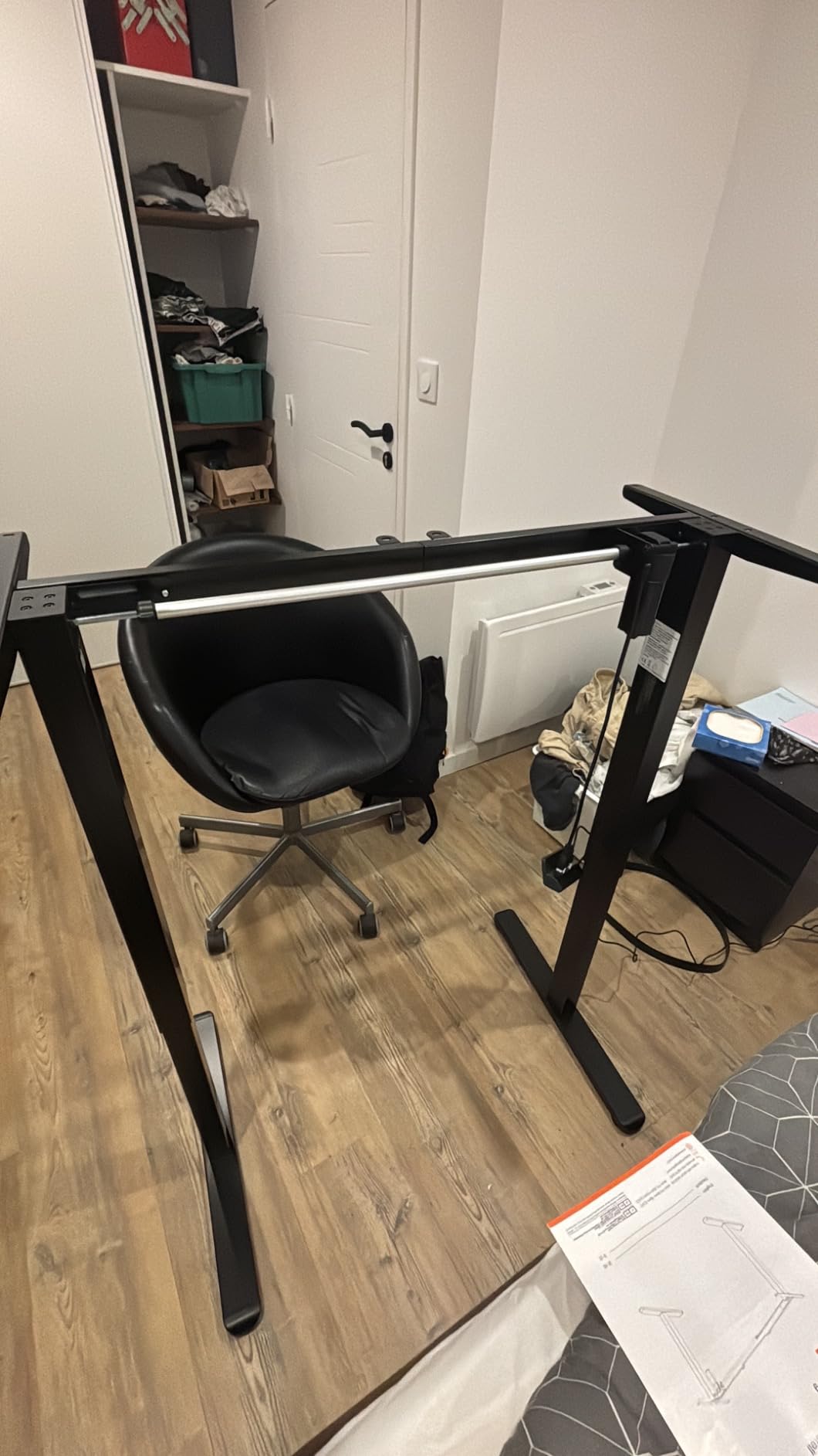 ErGear Electric Standing Desks cadre assis-debout blanc noir 118 cm