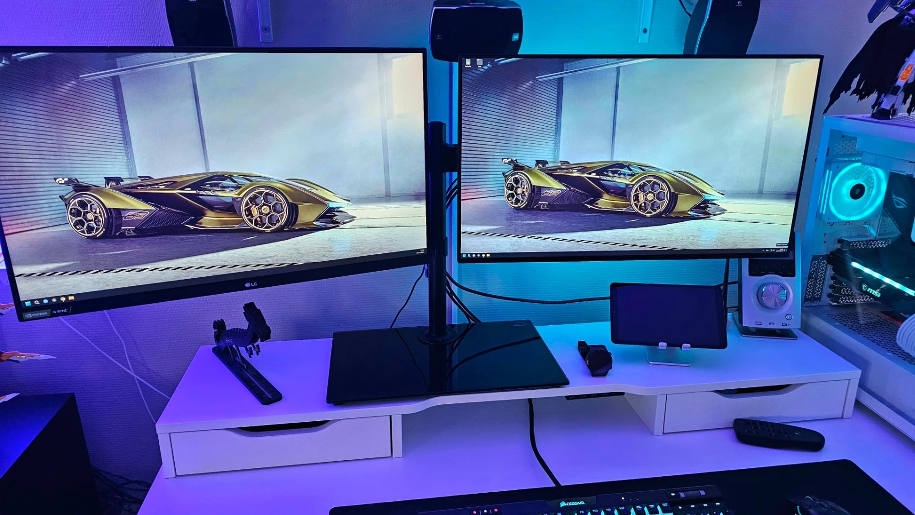 ErGear Monitor Mounts support double ecran 32 pouces