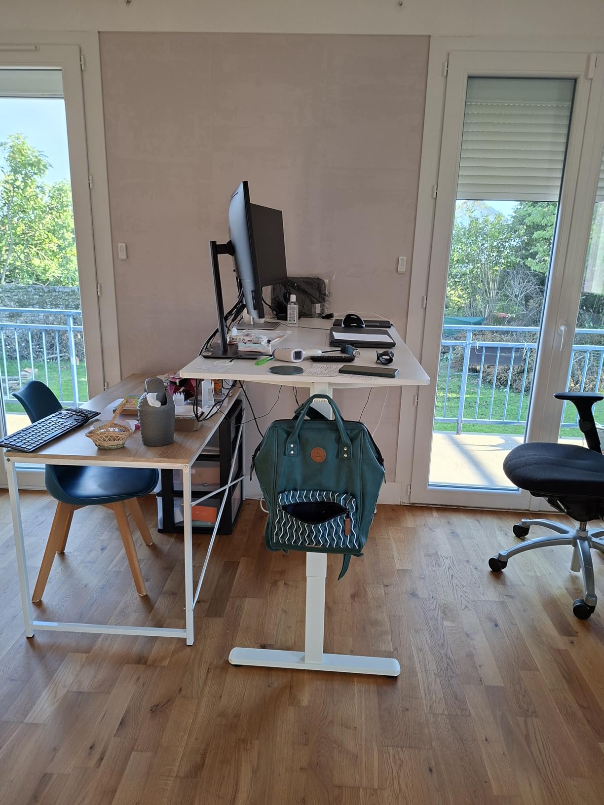ErGear Electric Standing Desks bureau debout blanc 160x80 réglable