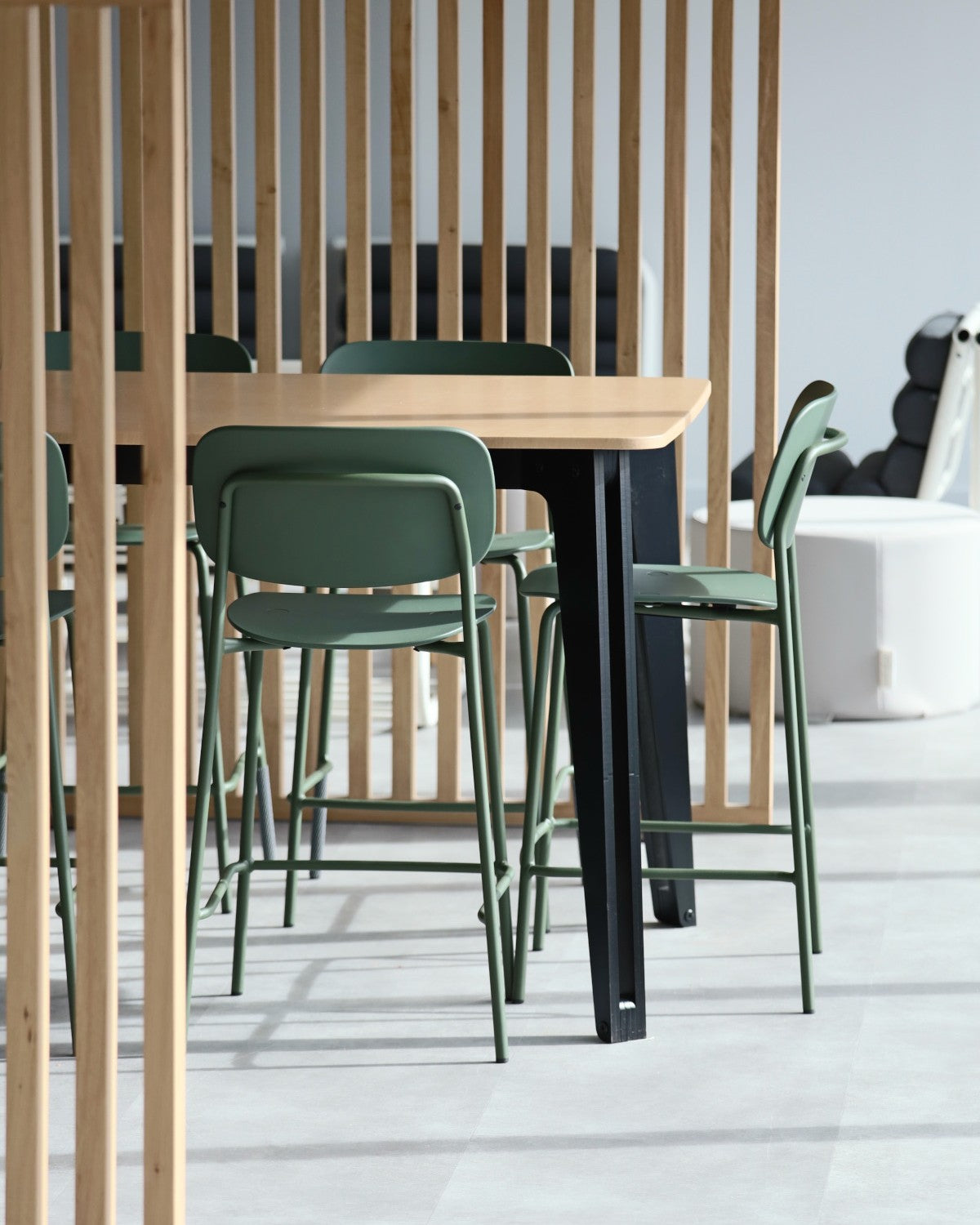 Tizu Brotteaux table L150 x 80 cm blanc 74 cm