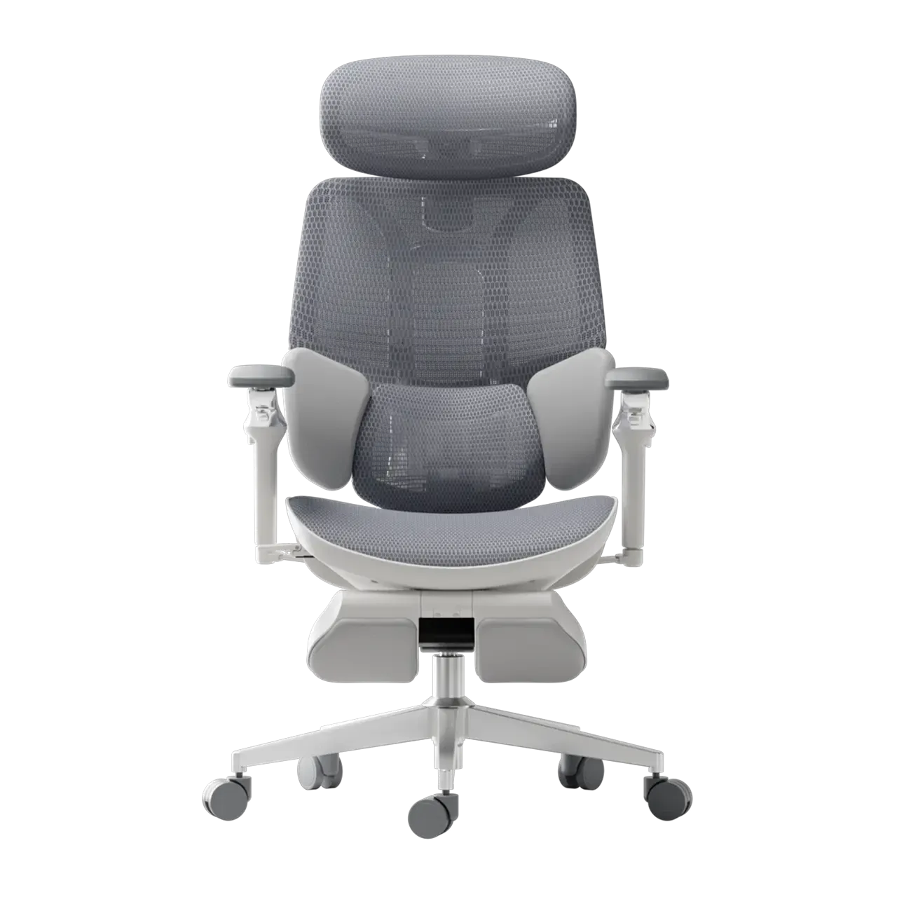 Hbada E3 Ultra chaise de bureau gris repose-pieds 4D