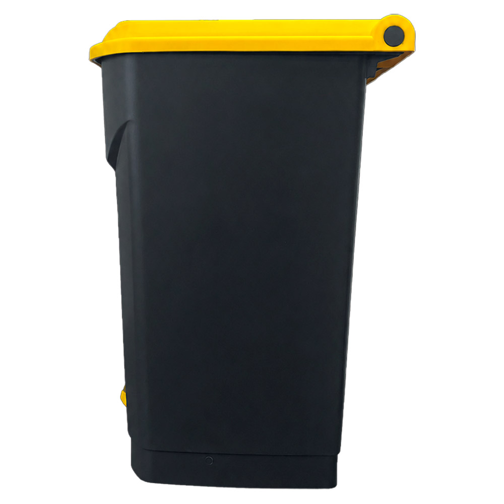 MOBIKA Covid-19 Poubelle 50 L couvercle jaune