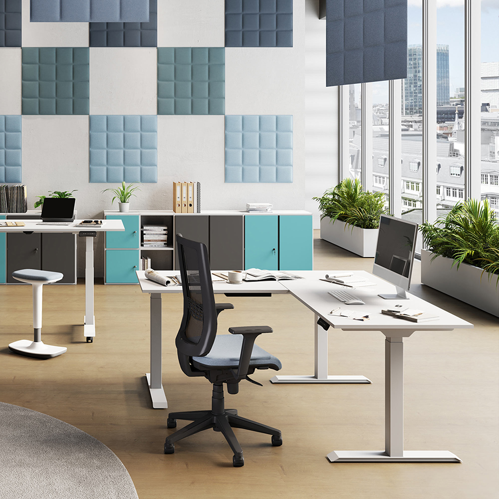 CUF MILANO Bramante Easy-Up bureau réglable extension