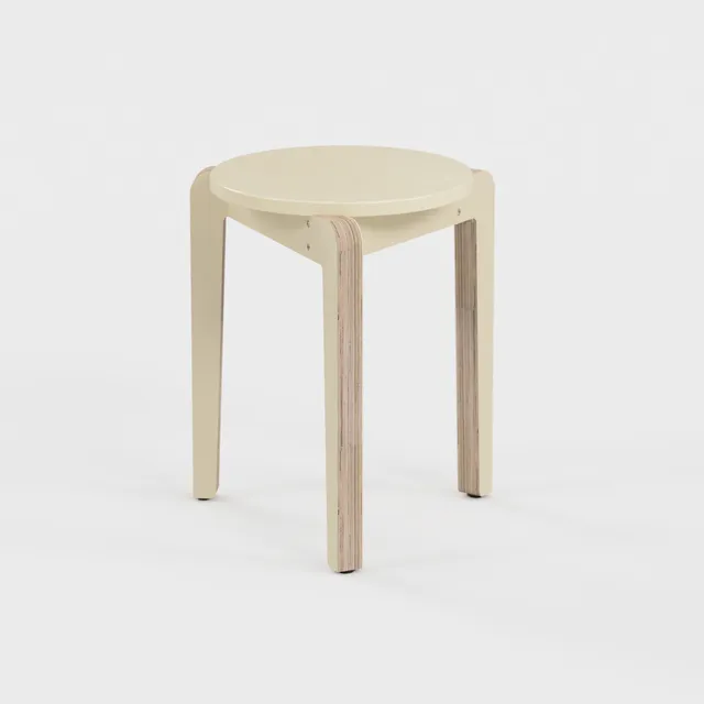Tizu Valmy tabouret Blanc Jacquard design Emilie Girault