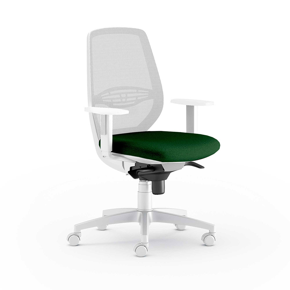 CUF MILANO Muzio White chaise bureau blanche réglable
