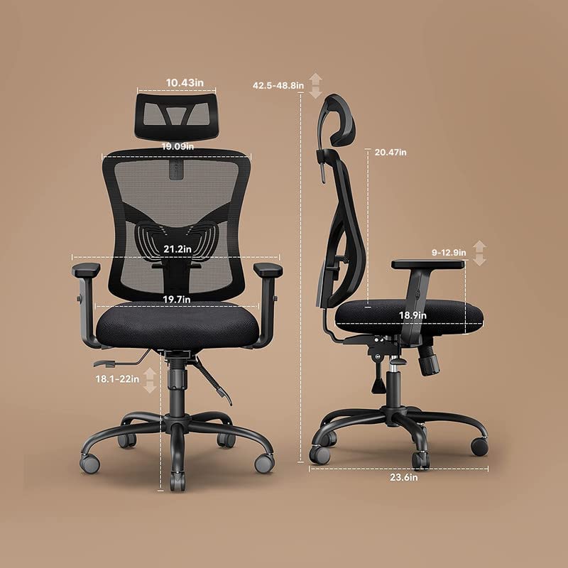 Noblewell Ergonomic Office Chair siège ergonomique noir maille