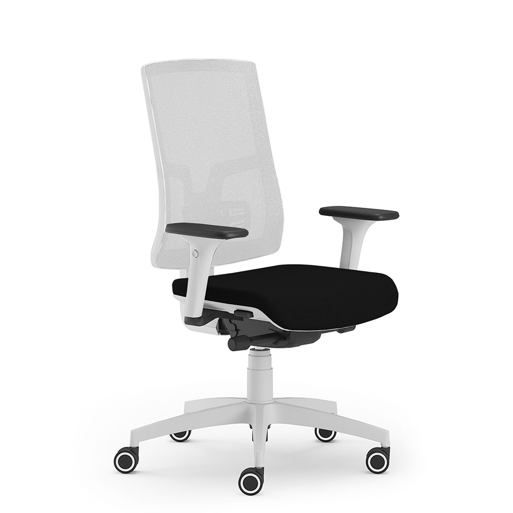 CUF MILANO Oria White Mesh chaise bureau résille blanche