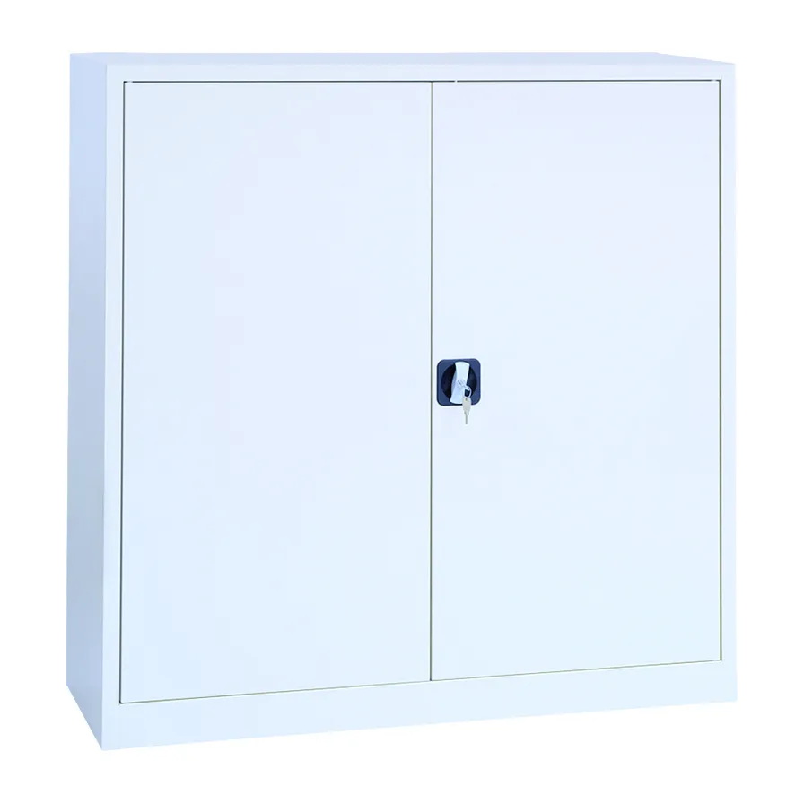 MOBIKA Bureau Armoire basse portes battantes métal