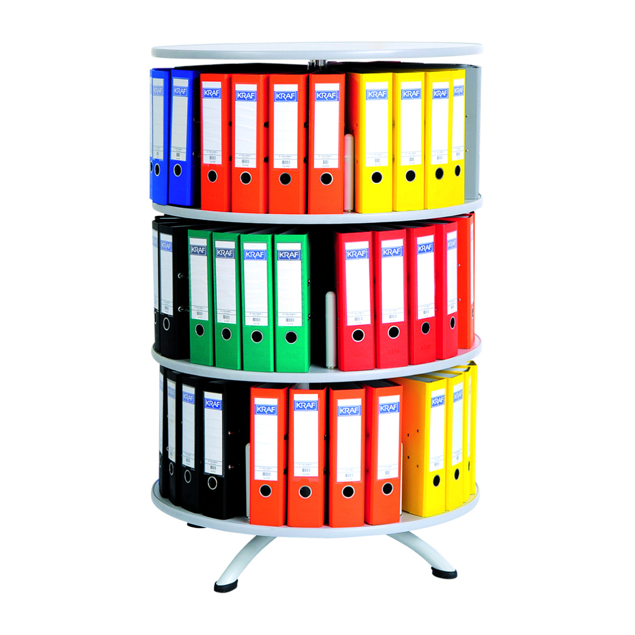 MOBIKA Bureau Colonne rotative pour classeurs réglable