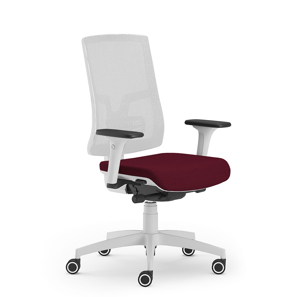 CUF MILANO Oria White Mesh chaise bureau résille blanche