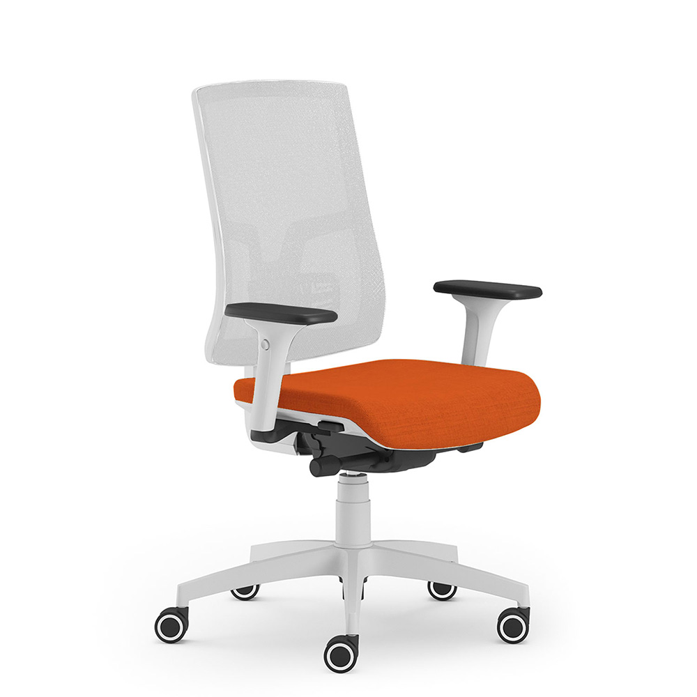 CUF MILANO Oria White Mesh chaise bureau résille blanche