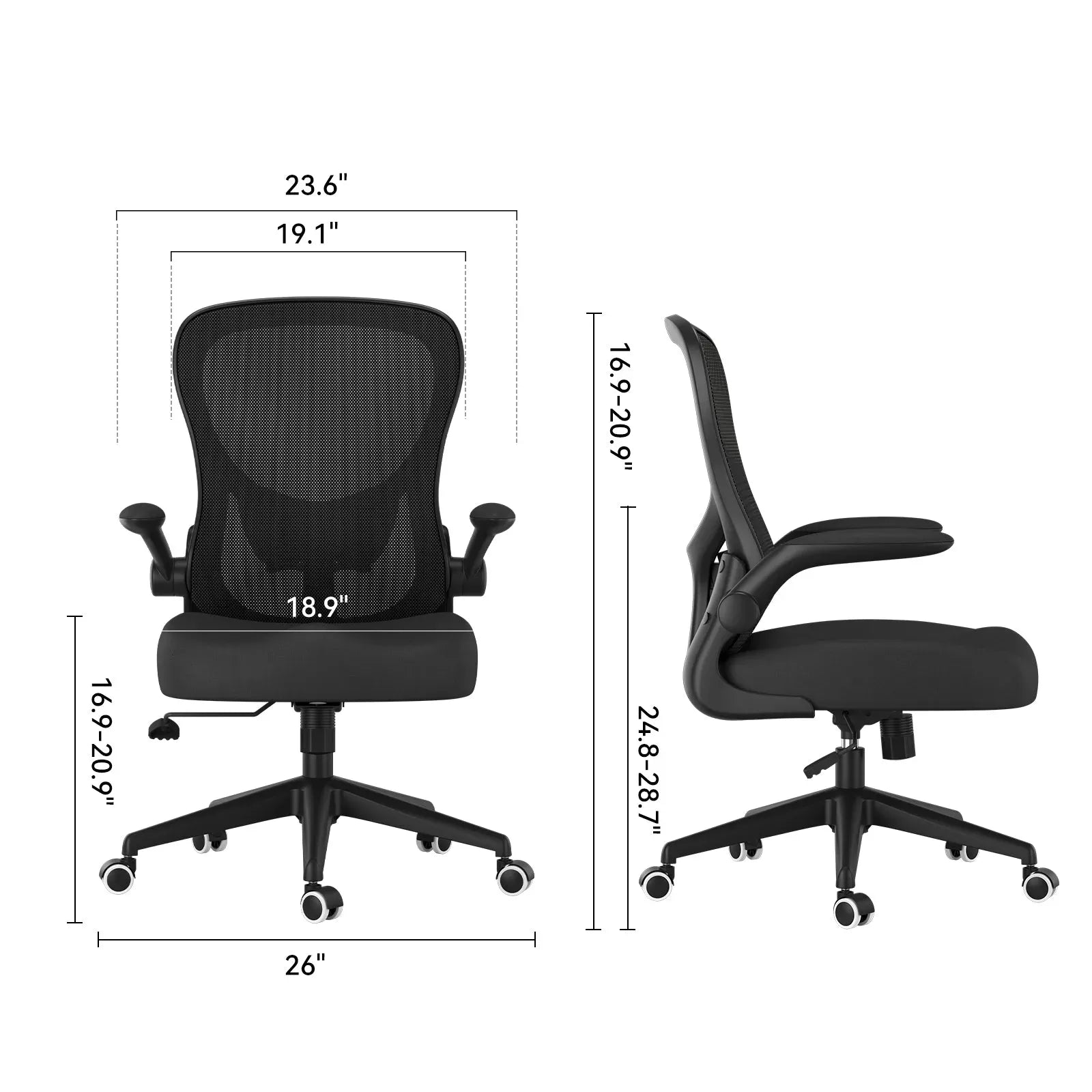 Hbada J Series J3 siège ergonomique gris maille respirante