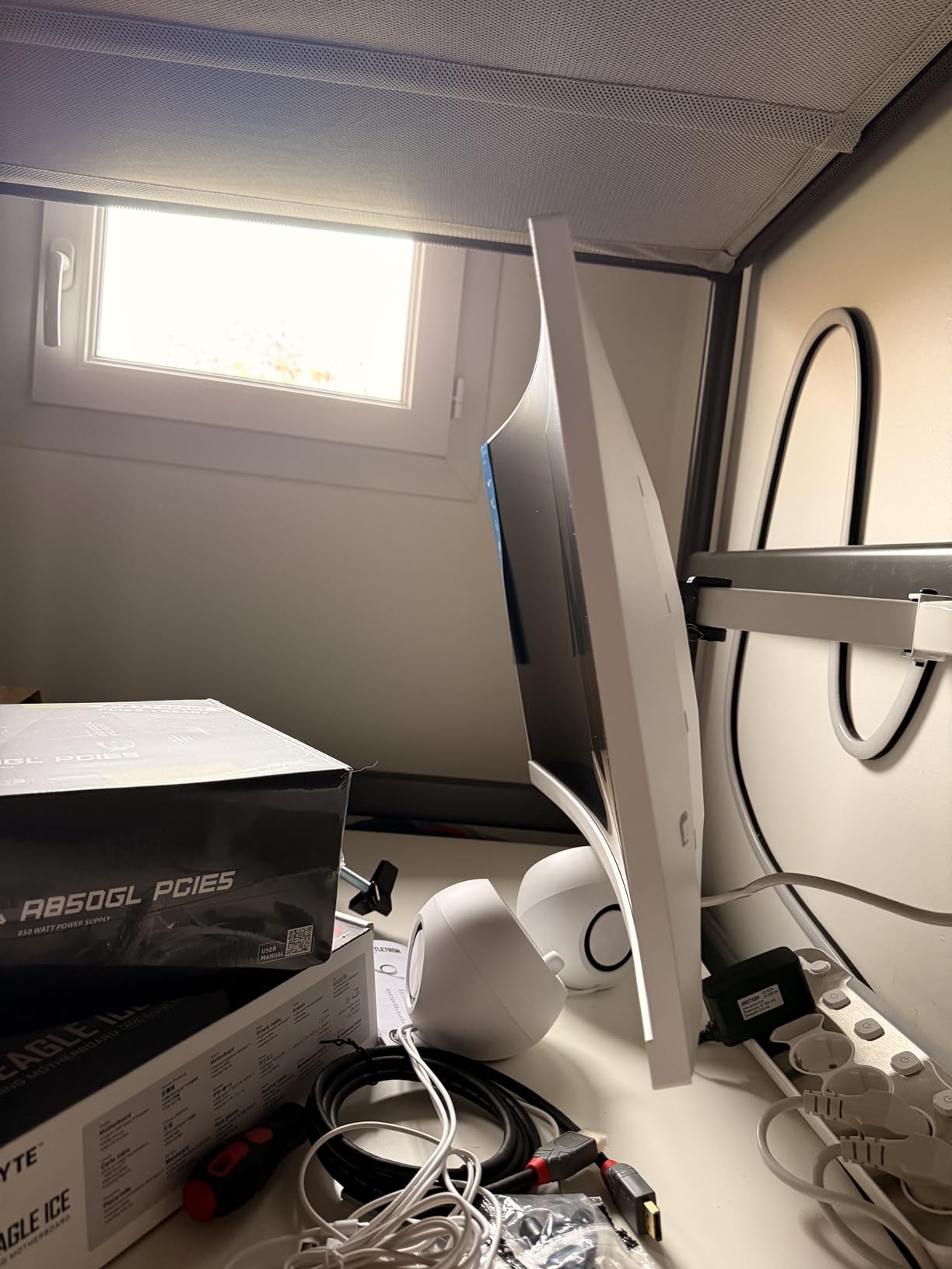 ErGear Monitor Mounts support écran PC noir 2x32 pouces